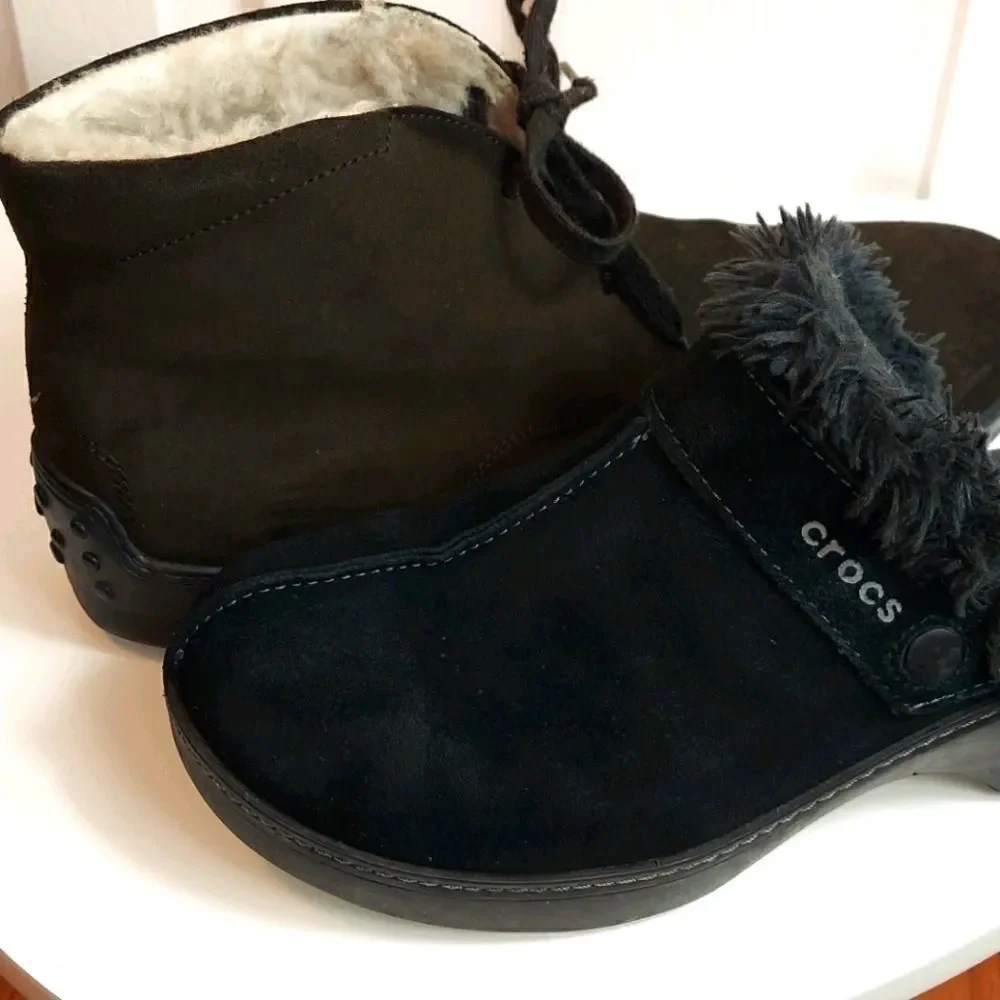 Tod's Shearling Lined Nubuck Chukka Boots 9.5